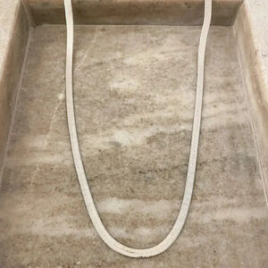 925 Sterling Silver Snake Chain Necklace Herringbone Necklace Chain 4 MM